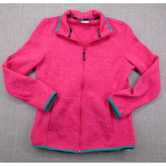 Head Zipper Jacket Fleece Tennis Women's Medium Bright Pink - Picture 2 of 11